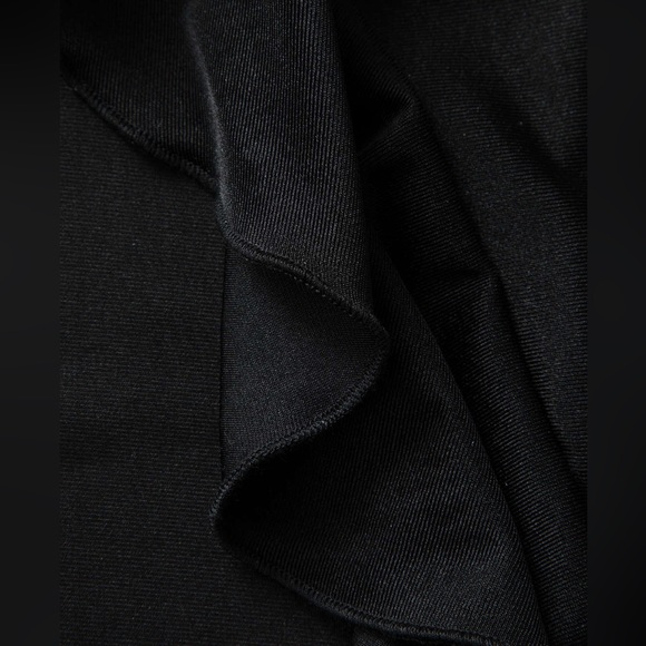 Black Ruffle Strapless Dress - Picture 2 of 2